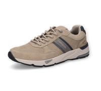 Sneaker CAMEL ACTIVE, Herren, Gr. 43, taupe, blau, Leder, Synthetik, Textil, Schuhe Sneaker, Schnürschuh, Freizeitschuh, Halbschuh mit Logoverzierung (70514214-43) taupe, blau