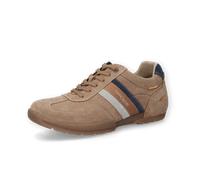 Sneaker CAMEL ACTIVE, Herren, Gr. 44, beige (tan, blau), Leder, Schuhe Sneaker, Trekkingschuh, Freizeitschuh, Schnürschuh mit Profilsohle (28954551-44) tan, blau