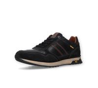 Sneaker CAMEL ACTIVE, Herren, Gr. 45, schwarz (schwarz, cafe), Leder, Schuhe Sneaker, Schnürschuh, Halbschuh, Business-Sneaker mit Logoschriftzug (52753951-45) schwarz, cafe