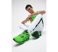 Camp David Herren Leichter Sneaker im Knit-Design mit Rubber Artwork Tech Green, 41