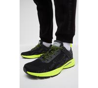 Camp David Herren Leichter Sneaker im Knit-Design mit Logo Artwork Neon Lime, 46