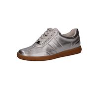 Sneaker CAPRICE "Caprice Sneaker Leder", Damen, Gr. 37,5, silber, Leder, Schuhe Sneaker (26165639-37,5) silber