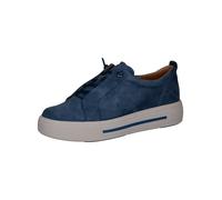 CAPRICE Damen Plateau Sneaker aus Leder Low Top, Blau (Lt.Blue Suede), 38 EU