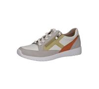 Sneaker CAPRICE "Caprice Sneaker Leder", Damen, Gr. 38, bunt (grau, multi), Leder, Schuhe Sneaker (51766861-38) grau, multi