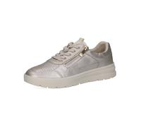 Sneaker CAPRICE "Caprice Sneaker Leder", Damen, Gr. 39, platin, Leder, Schuhe Sneaker (26957461-39) platin