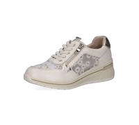 Sneaker CAPRICE "Caprice Sneaker Leder/Textil", Damen, Gr. 37, vanilla, Leder, Textil, Schuhe Sneaker (98730462-37) vanilla