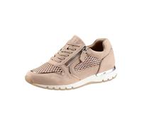 Sneaker CAPRICE, Damen, Gr. 38, beige (sand), Mesh, Textil, Veloursleder, Schuhe Sneaker (91502945-38) sand
