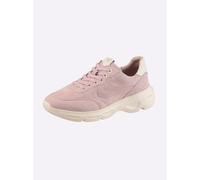 Sneaker CAPRICE, Damen, Gr. 38, rosé, Glattleder, Leder, Veloursleder, Schuhe Sneaker (32815450-38) rosé
