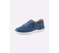 Sneaker CAPRICE, Damen, Gr. 39, blau (mittelblau), Veloursleder, Schuhe Sneaker (86988229-39) mittelblau