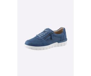 Sneaker CAPRICE, Damen, Gr. 39, blau (mittelblau), Veloursleder, Schuhe Sneaker (86988229-39) mittelblau