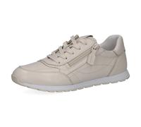 Sneaker CAPRICE, Damen, Gr. 40, beige, Nappaleder, Basic, Schuhe Sneaker, Freitzeitschuh, Schnürschuh, Halbschuh in bequemer Weite (35337350-40) beige
