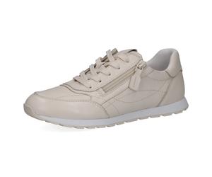Sneaker CAPRICE, Damen, Gr. 40, beige, Nappaleder, Basic, Schuhe Sneaker, Freitzeitschuh, Schnürschuh, Halbschuh in bequemer Weite (35337350-40) beige