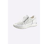 Sneaker CAPRICE, Damen, Gr. 42, weiß, Lederimitat, Mesh, Veloursleder, Schuhe Sneaker (56797920-42) weiß