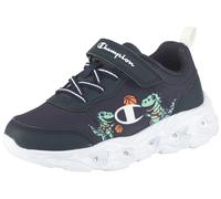 Sneaker CHAMPION "FUNFAIR PRINT U PS", Damen, Gr. 33, nava, multi, Synthetik, Schuhe Sneaker, mit cooler Blinkfunktion (52837835-33) nava, multi