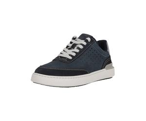 Sneaker CLARKS "Courtlite", Herren, Gr. 42,5, blau, Kunstfaser, Schuhe Sneaker, mit federndem Fußbett (49176317-42,5) blau