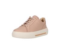 Sneaker CLARKS "Hollyhock Walk Rose Leather", Damen, Gr. 36, rosa, Leder, Schuhe Sneaker, mit gepolstertem Fußbett (48528755-36) rosa