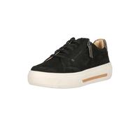 Sneaker CLARKS "Hollyhock Zip", Damen, Gr. 42, schwarz, Leder, Schuhe Sneaker, aus weichem Nubukleder (54636058-42) schwarz