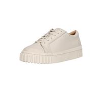 Sneaker CLARKS "Mayhill", Damen, Gr. 40, weiß, Leder, Schuhe Sneaker, mit modischer gerippter Chunky-Sohle (45621029-40) weiß