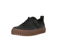 Sneaker CLARKS "Torhill Lace", Herren, Gr. 42,5, schwarz, Leder, Schuhe Sneaker, mit gerippter Laufsohle (12022234-42,5) schwarz