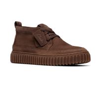 Sneaker CLARKS "Torhill Lace Hi", Herren, Gr. 41, braun (dunkelbraun), Nubukleder, Schuhe Sneaker, Desert Boots, Schnürboots mit Wechselfußbett (77324916-41)