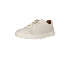 Sneaker CLARKS "Un Costa Lace", Herren, Gr. 40, weiß, Leder, Schuhe Sneaker, im schlichten Look mit Barfußkomfort (33654743-40) weiß