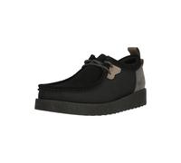 Sneaker CLARKS "Wallabee", Herren, Gr. 40, schwarz, Schuhe Sneaker, mit besonders stoßdämpfender Sohle (30203158-40) schwarz