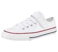 Sneaker CONVERSE "CHUCK TAYLOR ALL STAR 1V EASY-ON Ox", Kinder, Gr. 28, weiß, Textil, Schuhe Skaterschuh Canvassneaker Sneaker low, mit Klettverschluss (56083549-28) weiß