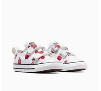 Sneaker CONVERSE "CHUCK TAYLOR ALL STAR 2V", Mädchen, Gr. 25, weiß (weiß, rot, schwarz), Textil, Schuhe Sneaker (65203823-25) weiß, rot, schwarz