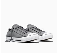 Sneaker CONVERSE "CHUCK TAYLOR ALL STAR CANVAS & SUE", Herren, Gr. 39,5, grau (schwarzer grau, schwarz matter, weiß), Leder, Textil, Schuhe Sneaker (60798558-39,5) schwarzer grau, schwarz matter, weiß