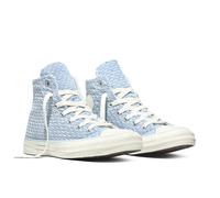 Sneaker CONVERSE "CHUCK TAYLOR ALL STAR CROCHET", Jungen, Gr. 36, blau (no shade, clear skies, egret), Synthetik, Schuhe Sneaker, für Freizeitaktivitäten, mit profiliertem Laufsohlenprofil (41935614-3