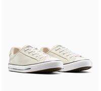 Sneaker CONVERSE "CHUCK TAYLOR ALL STAR DAINTY LUCKY LEATHER", Damen, Gr. 38,5, schwarz-weiß (egret, schwarz, weiß), Leder, Schuhe Sneaker (17534452-38,5) egret, schwarz, weiß