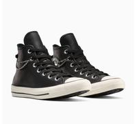 Sneaker CONVERSE "CHUCK TAYLOR ALL STAR", Damen, Gr. 40, schwarz, silber, egret, Leder, Schuhe Sneaker (58979763-40) schwarz, silber, egret