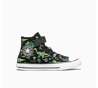 Sneaker CONVERSE "CHUCK TAYLOR ALL STAR EASY-ON DINO", Damen, Gr. 31, schwarz, weiß, neon mantis, Textil, Schuhe Sneaker (12115151-31) schwarz, weiß, neon mantis