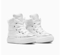 Sneaker CONVERSE "CHUCK TAYLOR ALL STAR ELEMENTS BOOT", Jungen, Gr. 38,5, weiß (barely grau, silber, schwarz), Textil, Schuhe Sneaker, gefüttert (99097813-38,5) barely grau, silber, schwarz