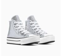 Sneaker CONVERSE "CHUCK TAYLOR ALL STAR EVA LIFT", Mädchen, Gr. 28, silber, weiß, barely grau, Textil, Schuhe Sneaker (87915642-28) silber, weiß, barely grau