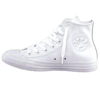 Sneaker CONVERSE "Chuck Taylor All Star Hi Monocrome Leather", Gr. 36,5, weiß, Leder, Schuhe Skaterschuh Sneakerboots Canvassneaker Sneaker high, Topseller (541187-36,5) weiß