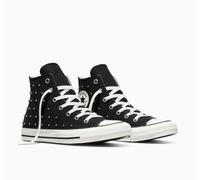 Sneaker CONVERSE "CHUCK TAYLOR ALL STAR", Jungen, Gr. 39, schwarz-weiß (schwarz, vintage weiß), Textil, Schuhe Sneaker (76791216-39) schwarz, vintage weiß