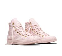 Sneaker CONVERSE "CHUCK TAYLOR ALL STAR LACE", Damen, Gr. 36,5, shy flamingo, shy flamingo, gold, Textil, Schuhe Sneaker (94755603-36,5) shy flamingo, shy flamingo, gold