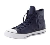 Sneaker CONVERSE "CHUCK TAYLOR ALL STAR LEATHER", Gr. 40, blau (obsidian, obsidian, slacker blau), Leder, Schuhe (19107655-40) obsidian, obsidian, slacker blau