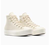 Sneaker CONVERSE "CHUCK TAYLOR ALL STAR LIFT", Damen, Gr. 37, light dune, light dune, egret, Leder, Schuhe Sneaker, Winterschuhe, wasserdicht und gefüttert (73520720-37) light dune, light dune, egret