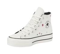 Sneaker CONVERSE "CHUCK TAYLOR ALL STAR LIFT", Damen, Gr. 39,5, weiß (vintage weiß, vintage weiß), Textil, Schuhe Sneaker (99885110-39,5) vintage weiß, vintage weiß