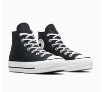 Sneaker CONVERSE "CHUCK TAYLOR ALL STAR LIFT PLATFORM CANVAS", Damen, Gr. 39,5, schwarz-weiß (schwarz, weiß, weiß), Textil, Schuhe Sneaker (71933149-39,5) schwarz, weiß, weiß