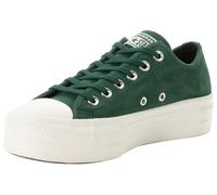 Sneaker CONVERSE "CHUCK TAYLOR ALL STAR LIFT PLATFORM COLORFUL SUEDE", Damen, Gr. 39,5, branch out, branch out, egret, Leder, Schuhe (22023763-39,5) branch out, branch out, egret