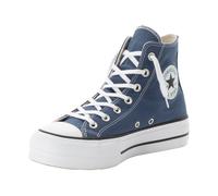 Sneaker CONVERSE "CHUCK TAYLOR ALL STAR LIFT PLATFORM", Damen, Gr. 38, slacker blau, weiß, schwarz, Textil, Schuhe Sneaker (98793255-38) slacker blau, weiß, schwarz