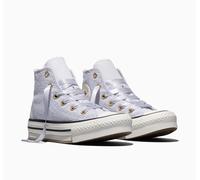Sneaker CONVERSE "CHUCK TAYLOR ALL STAR LIFT PLATFORM LACE", Mädchen, Gr. 30, almost lavender, gold, Textil, Schuhe Sneaker (95835137-30) almost lavender, gold