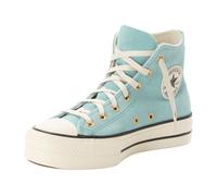 Sneaker CONVERSE "CHUCK TAYLOR ALL STAR LIFT PLATFORM SUEDE", Damen, Gr. 39, beige (vernal pool, natural ivory), Leder, Schuhe Sneaker (81458601-39) vernal pool, natural ivory
