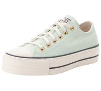 Sneaker CONVERSE "CHUCK TAYLOR ALL STAR LIFT PLATFORM SUEDE", Damen, Gr. 42, beige (surplus mint, natural ivory), Leder, Schuhe Sneaker (93331539-42) surplus mint, natural ivory