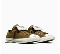 Sneaker CONVERSE "CHUCK TAYLOR ALL STAR SUEDE", Herren, Gr. 42, bog down, egret, schwarz, Leder, Schuhe Sneaker, aus Wildleder, zweifarbige Laces (59352266-42) bog down, egret, schwarz