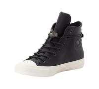Sneaker CONVERSE "CHUCK TAYLOR ALL STAR WEATHERIZED LEATHER", Damen, Gr. 38, schwarz (shadow woods, utility, egret), Leder, Schuhe Sneaker (42887243-38) shadow woods, utility, egret