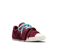 Sneaker CONVERSE "CHUCK TAYLOR LO", Damen, Gr. 39, deep bordeaux, rained out, egret, Leder, Schuhe Sneaker (98054268-39) deep bordeaux, rained out, egret